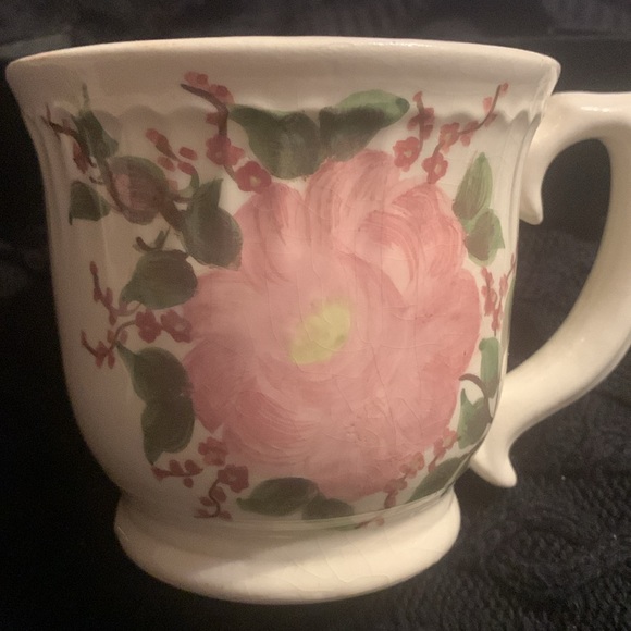 Cash Family  mustache mug 1945 Pottery Rose Design - Picture 2 of 5